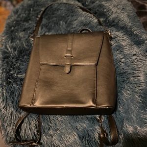 Leather backpack